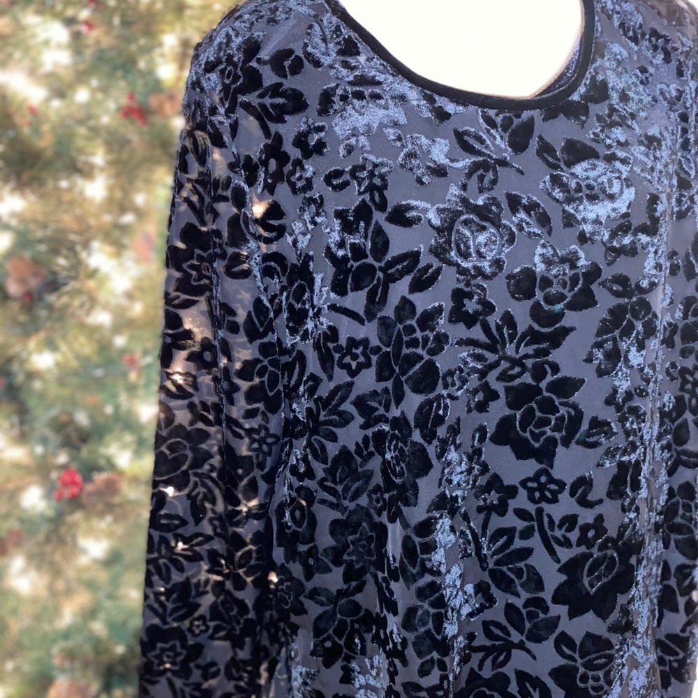 Cocktail long black dress